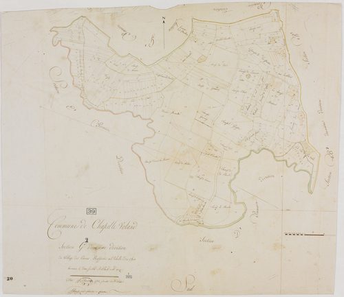 Chapelle-Voland, section G, le Village des Camus, feuille 2.géomètre : Lebeaud aîné et Lebeaud cadet