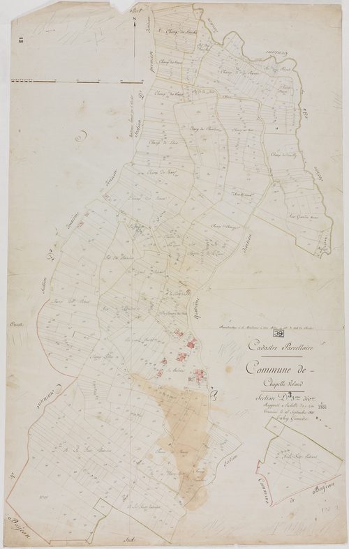 Chapelle-Voland, section D, feuille 3.géomètre : Tabey