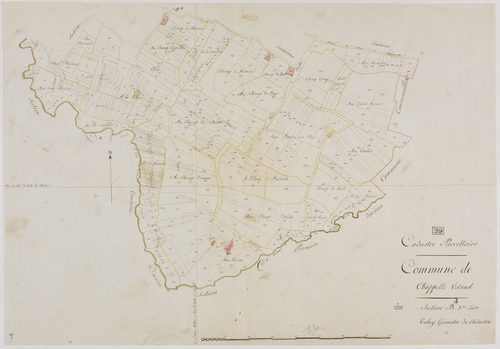 Chapelle-Voland, section B, feuille 3.géomètre : Tabey