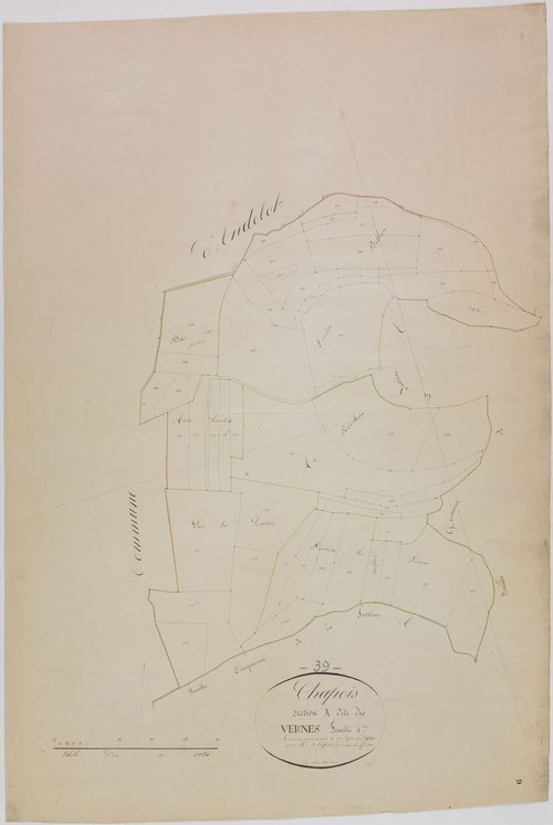 Chapois, section A, les Vernes, feuille 6.