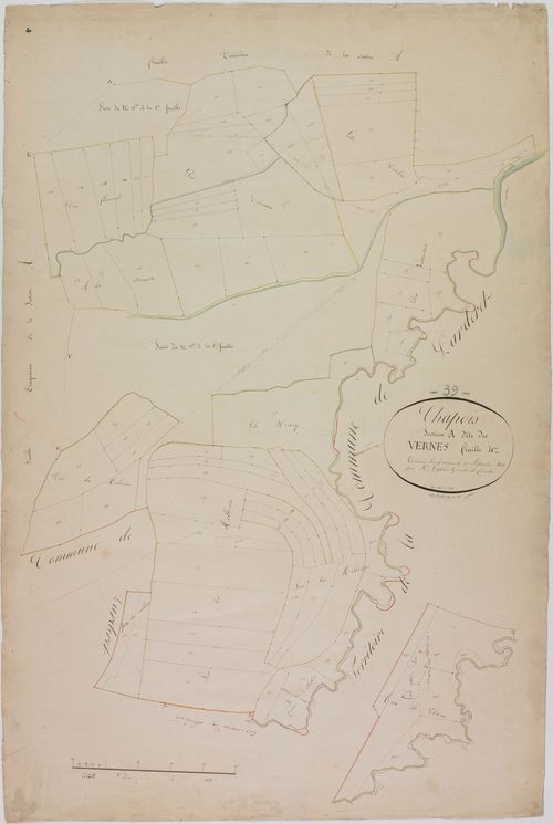 Chapois, section A, les Vernes, feuille 4.