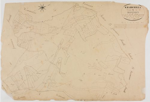 Charchilla, section A, le Rognon, feuille 4.géomètre : Cordier