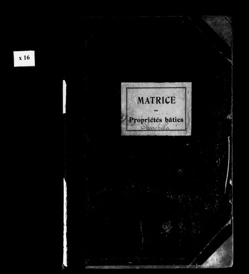 Matrice des propriétés bâties.