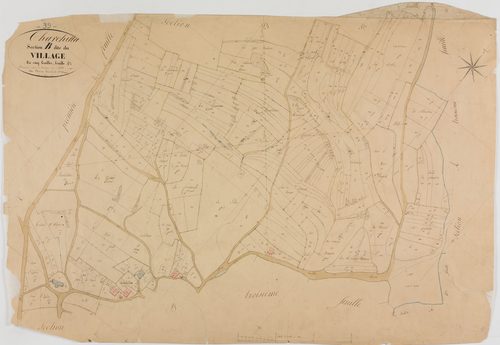 Charchilla, section B, le Village, feuille 4.géomètre : Deniset