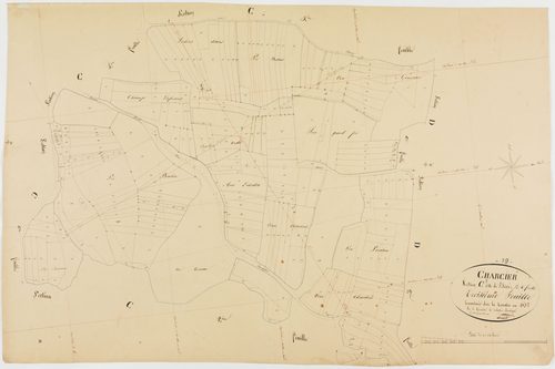 Charcier, section C, Pélier, feuille 3.géomètre : J. Singey