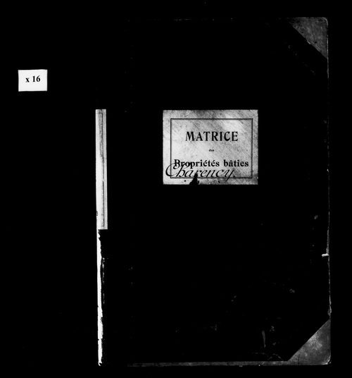 Matrice des propriétés bâties.