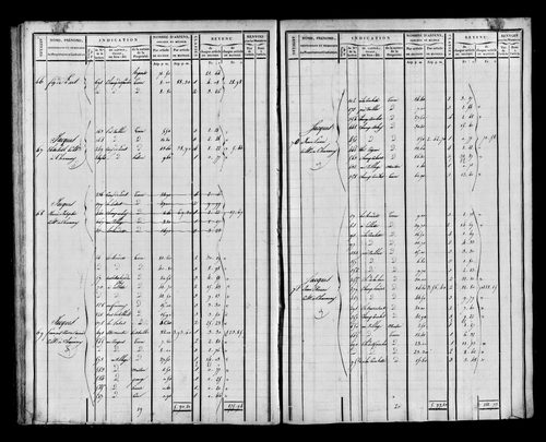 Etat de sections et matrice foncière.