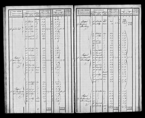 Etat de sections et matrice foncière.