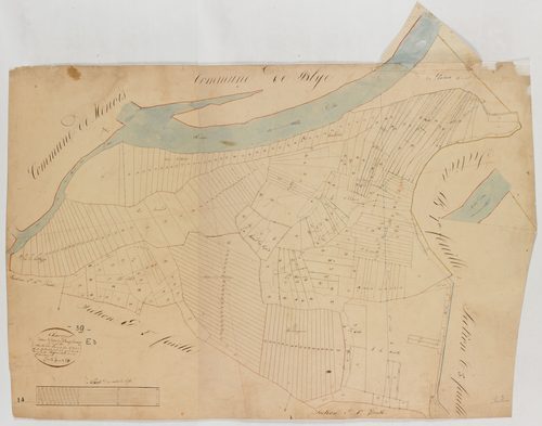 Charézier, section E, le Village, feuille 3.géomètre : Réquichot