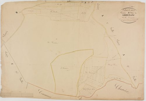 Charézier, section A, Liefnans, feuille 3.géomètre : Renardet