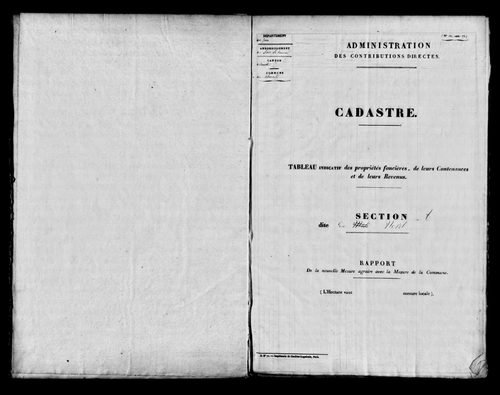 Etat de sections.