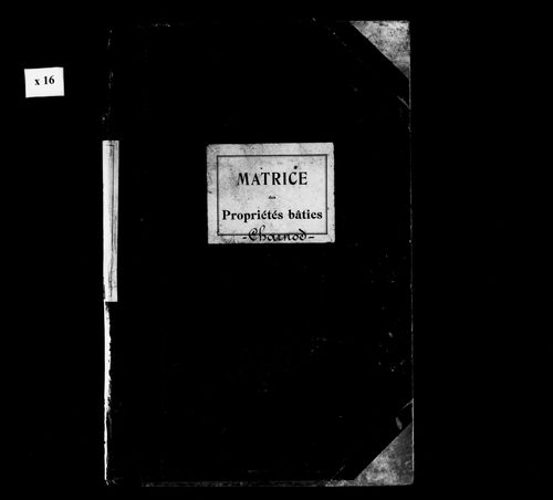 Matrice des propriétés bâties.