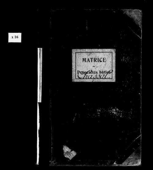 Matrice des propriétés bâties.