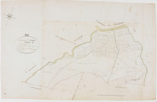 Chassal, section B, la Potence, feuille unique.géomètre : Grenot