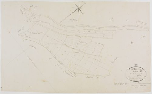 Château-Chalon, section B, la Croix Grillot, feuille 6.géomètre : Rosset