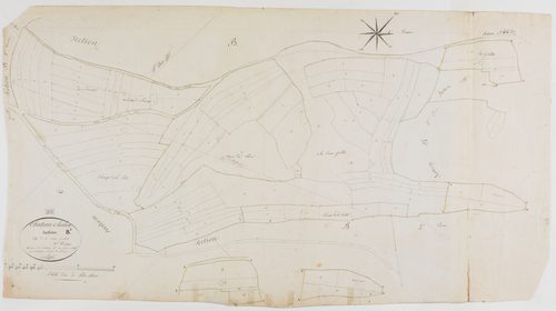 Château-Chalon, section B, la Croix Grillot, feuille 3.géomètre : Rosset
