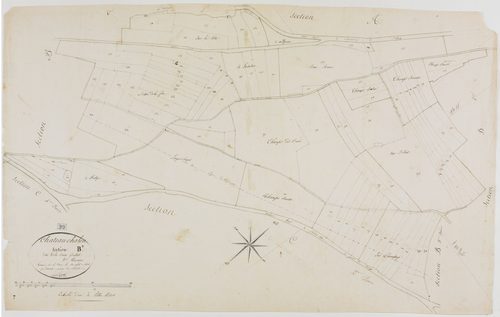 Château-Chalon, section B, la Croix Grillot, feuille 5.géomètre : Rosset
