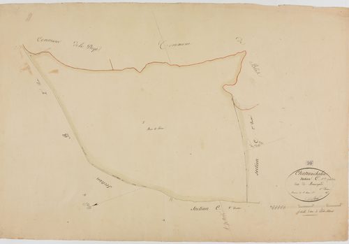 Château-Chalon, section C, Beauregard, feuille 1.géomètre : Rosset