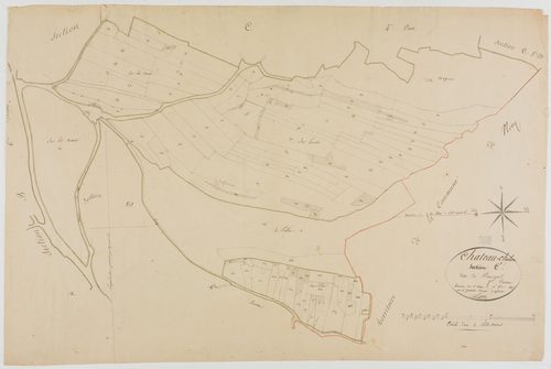 Château-Chalon, section C, Beauregard, feuille 7.géomètre : Rosset