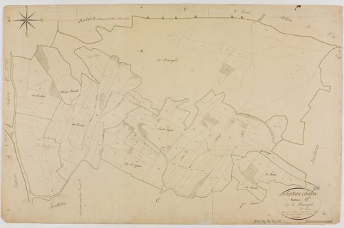 Château-Chalon, section C, Beauregard, feuille 4.géomètre : Rosset