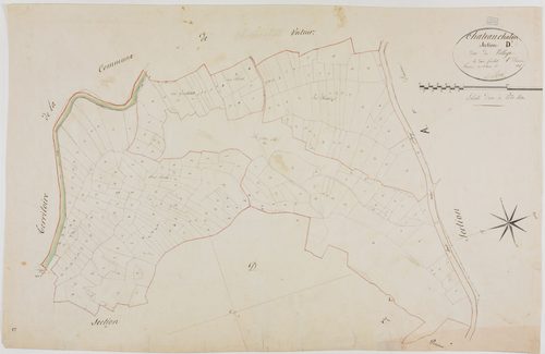 Château-Chalon, section D, le Village, feuille 1.géomètre : Rosset