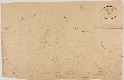 Château-des-Prés, section B, les Fraces, feuille 8.géomètre : Renardet