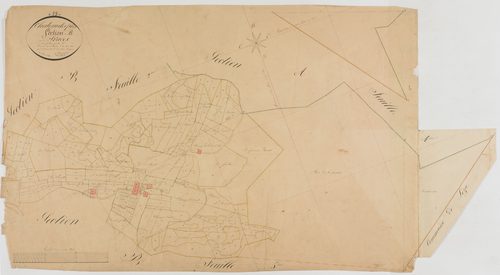 Château-des-Prés, section B, les Fraces, feuille 3.géomètre : Renardet