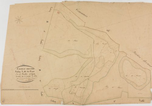 Château-des-Prés, section A, le Cernois, feuille 1.géomètre : I. [ou J.] Singey