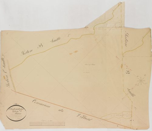 Château-des-Prés, section B, les Fraces, feuille 6.géomètre : Renardet