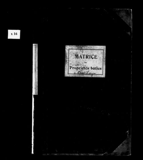 Matrice des propriétés bâties.