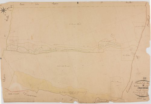Châtel-de-Joux, section B, la Crochère, feuille 1 (2ème partie).géomètre : Renardet