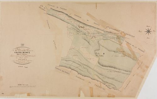 Châtel-de-Joux, tableau d'assemblage.géomètre : Renardet