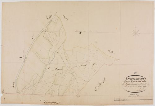 Châtel-de-Joux, section B, la Crochère, feuille 4.géomètre : Singey