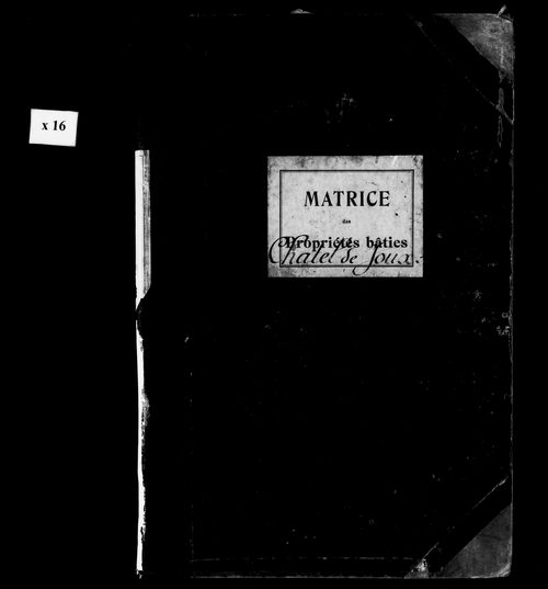 Matrice des propriétés bâties.