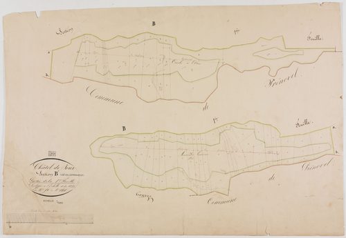 Châtel-de-Joux, section B, feuille 1 (3ème partie).géomètre : [?] ;