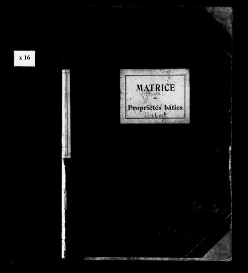 Matrice des propriétés bâties.