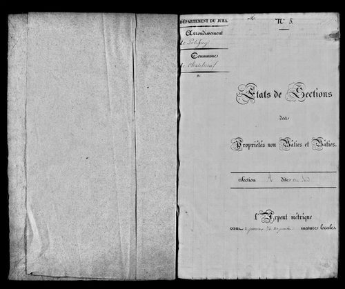 Etat de sections.