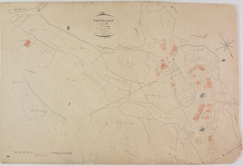 Chatelneuf, section B, le Nord, feuille 3.
