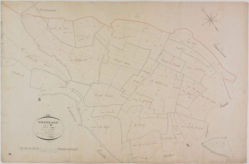 Chatelneuf, section B, le Nord, feuille 4.