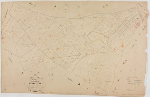 Châtenois, section D, la Menerotte, feuille 3.géomètre : Lamare