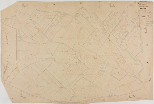 Châtenois, section A, la Serre, feuille 6.géomètre : Lamare