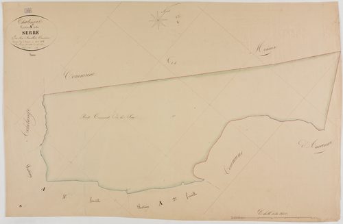 Châtenois, section A, la Serre, feuille 3. géomètre : Lamare