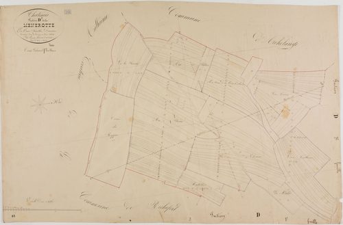 Châtenois, section D, la Menerotte, feuille 2.géomètre : Lamare