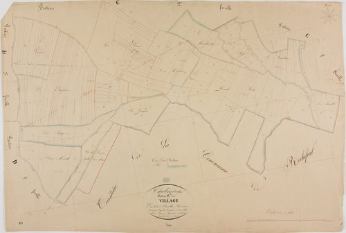 Châtenois, section C, le Village, feuille 3.géomètre : Lamare