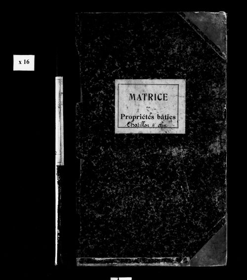Matrice des propriétés bâties.