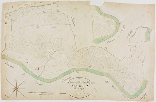 Châtillon, section A, Rozet, feuille unique.géomètre : Lebeaud