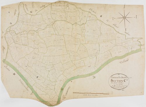 Châtillon, section C, Saint-Valère, feuille 1.géomètre : Lebeaud