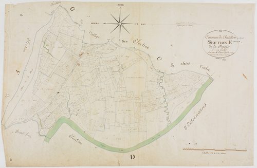 Châtillon, section E ,l a Prairie, feuille unique.géomètre : Lebeaud