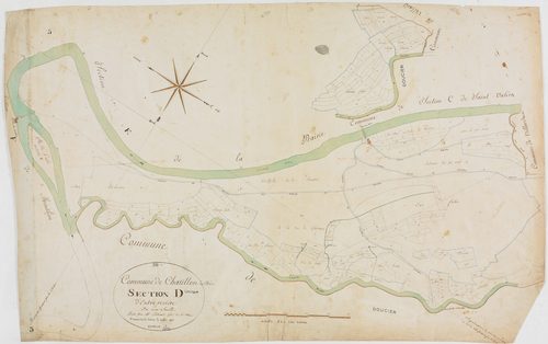Châtillon, section D, la Rivière, feuille unique.géomètre : Lebeaud
