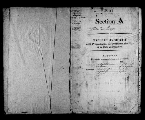 Etat de sections.